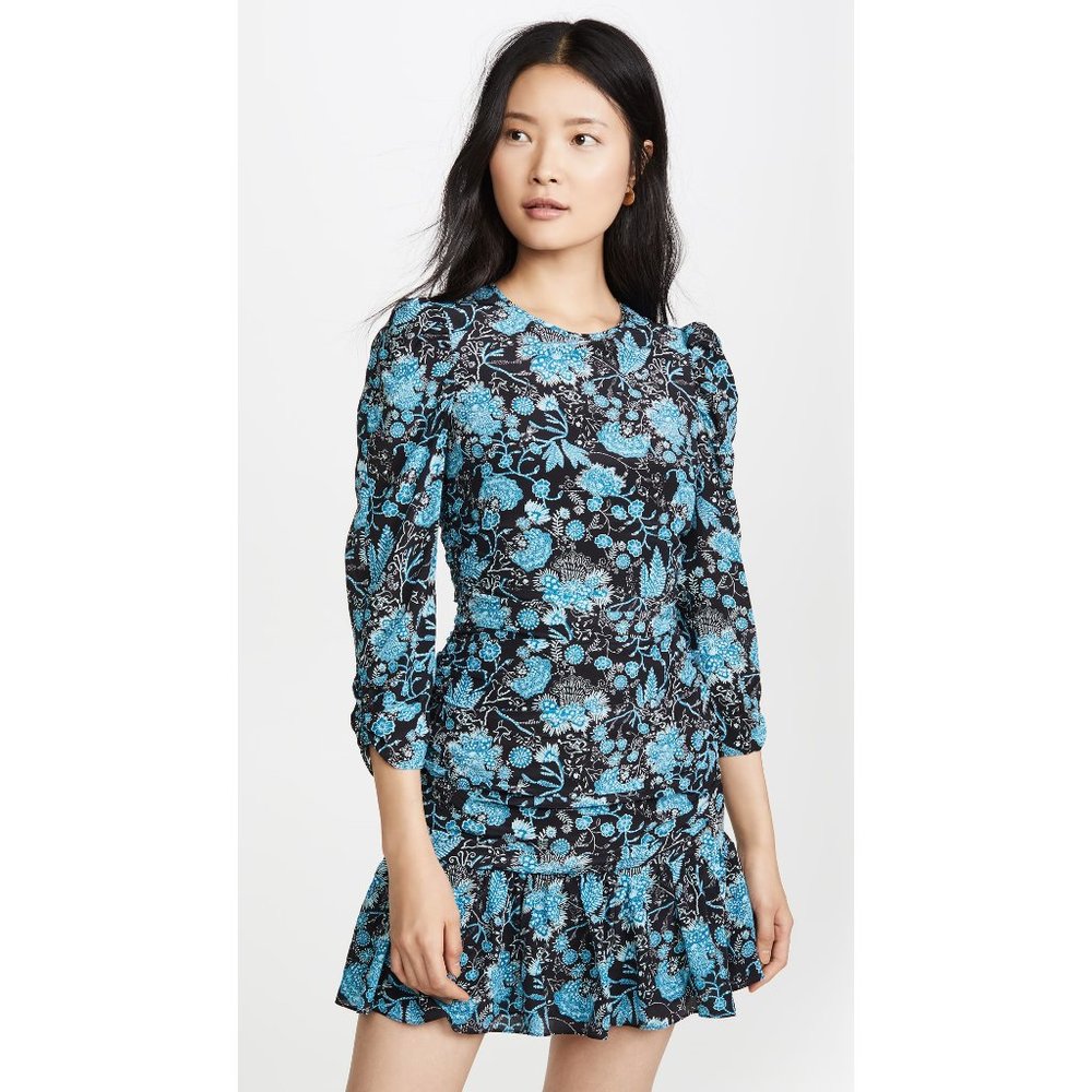 Revolve Tanya Taylor Raven Dress in Paisley Blue